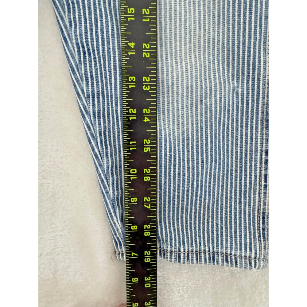 Vintage OshKosh B'Gosh Vestbak Hickory Stripe Overalls 4T Railroad Denim - Picture 12 of 13